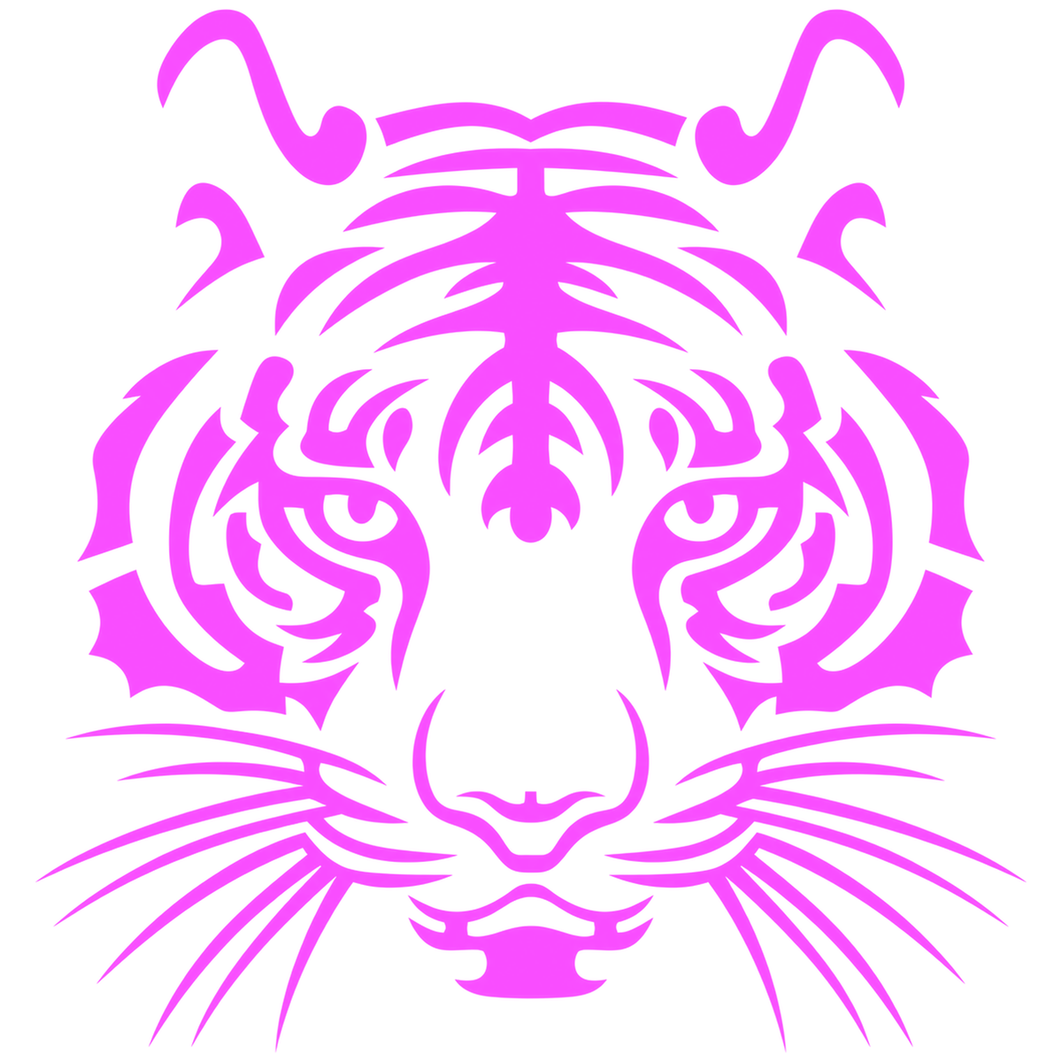 Sticker Cap de Tigru Tribal – Design Wild, Auto Moto