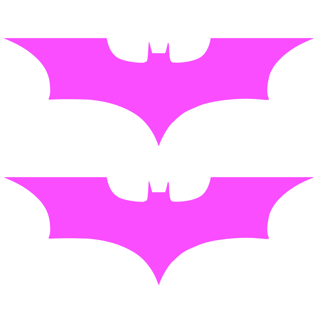 Set 2 stickere cu simbolul liliacului Batman, 17cm