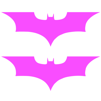 Set 2 stickere cu simbolul liliacului Batman, 17cm