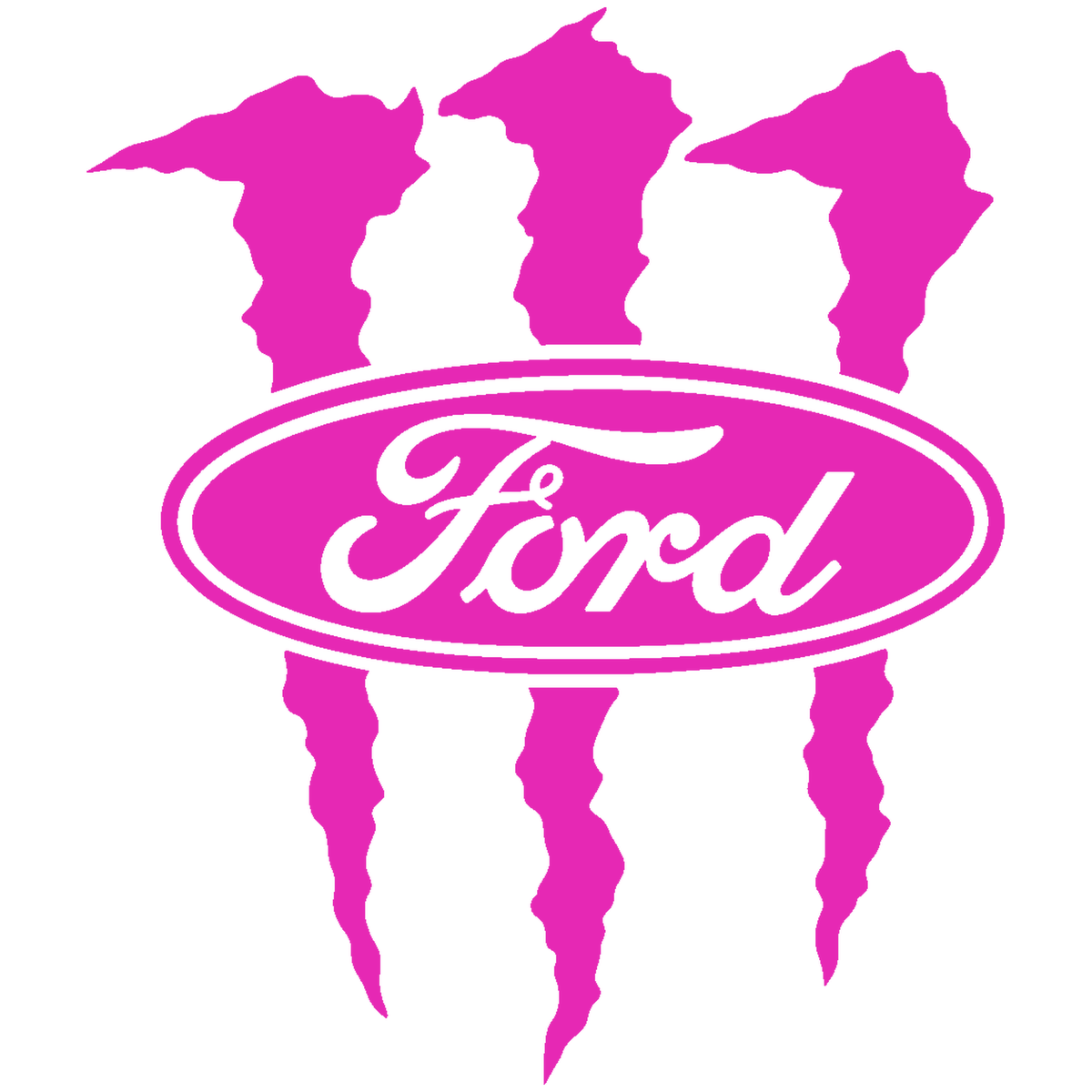 Sticker Ford Monster – Logo Ford cu Gheare