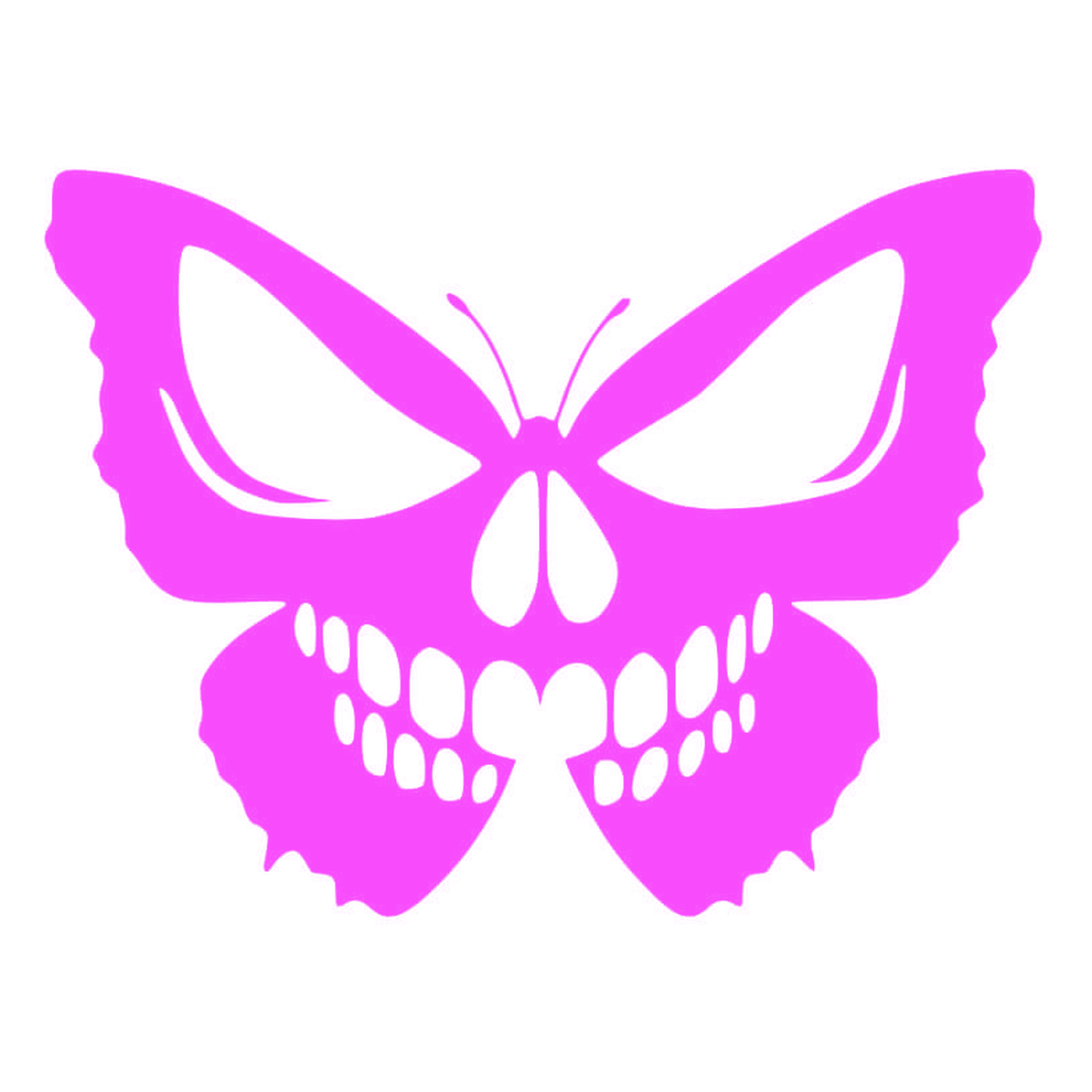 Sticker Fluture Craniu – Skull Butterfly, Design Gothic