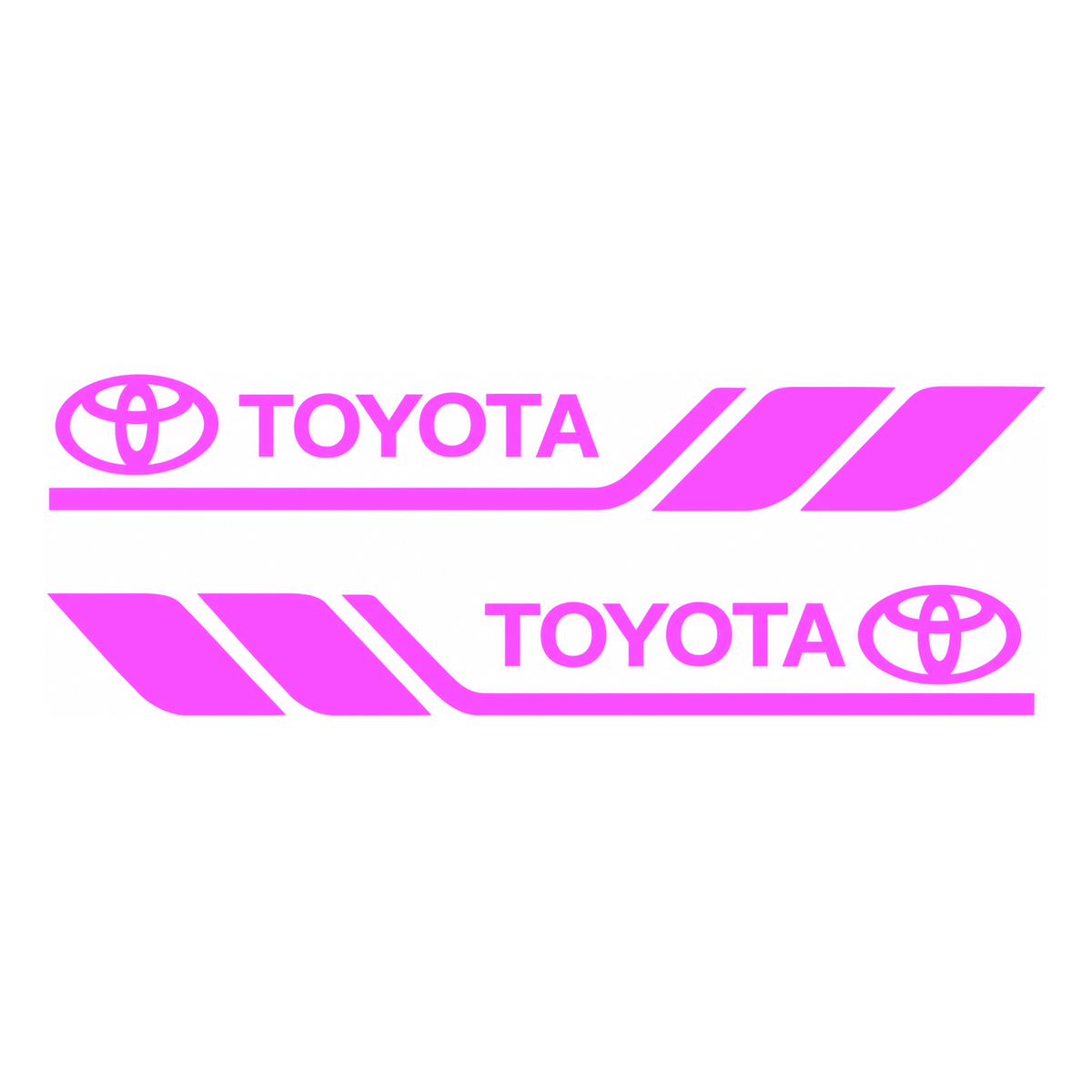 Set 2 stickere laterale Toyota cu dungi sport
