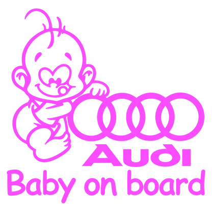 Sticker Audi Baby on Board – Bebeluș la Bord