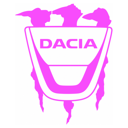 Sticker Dacia Monster – Logo Dacia cu Gheare