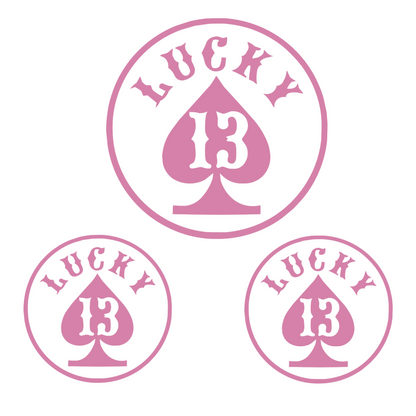 Set 3 stickere Lucky 13