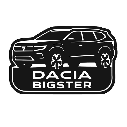 Sticker auto moto decorativ, tuning, rezistent la apa si UV, Dacia Bigster