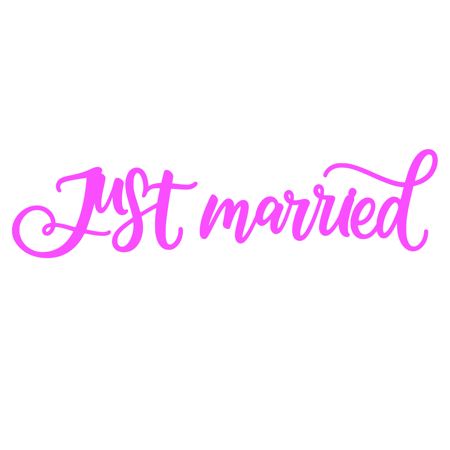 Sticker auto decorativ, just married