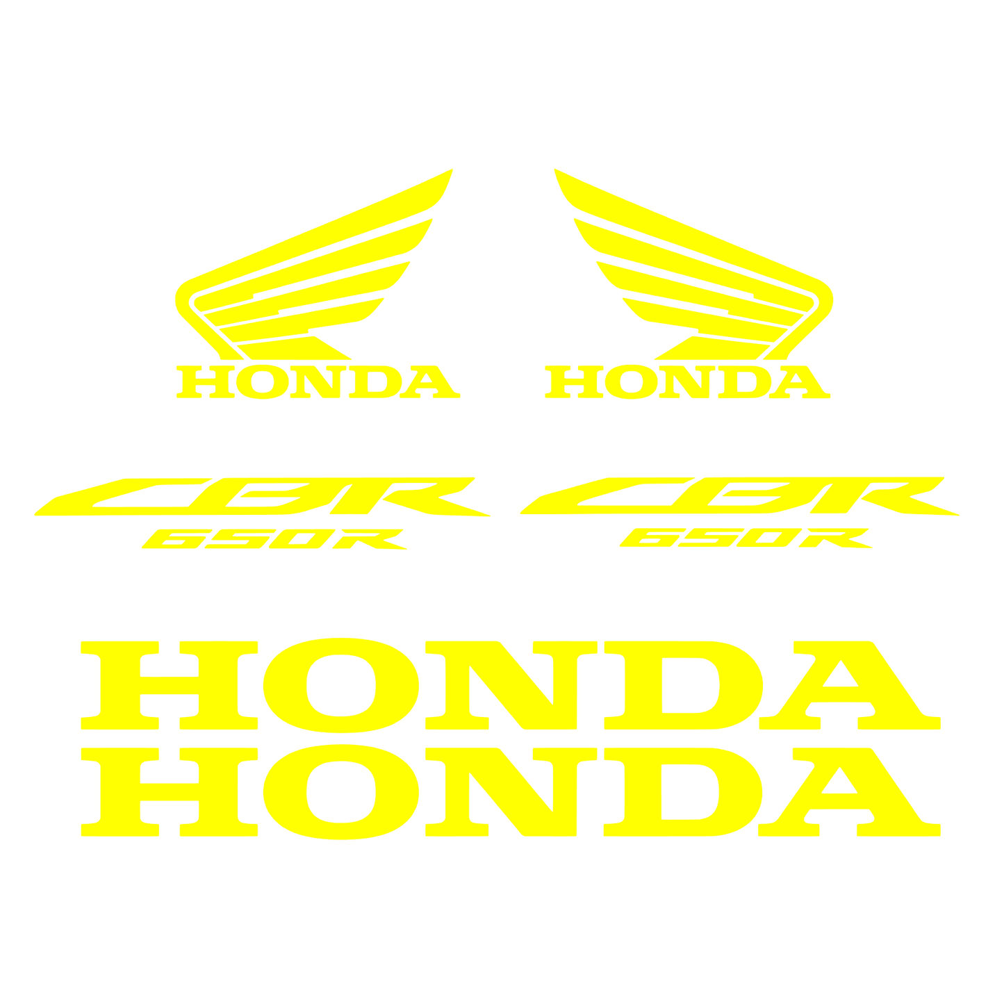 Set 6 stickere Honda CBR 650R