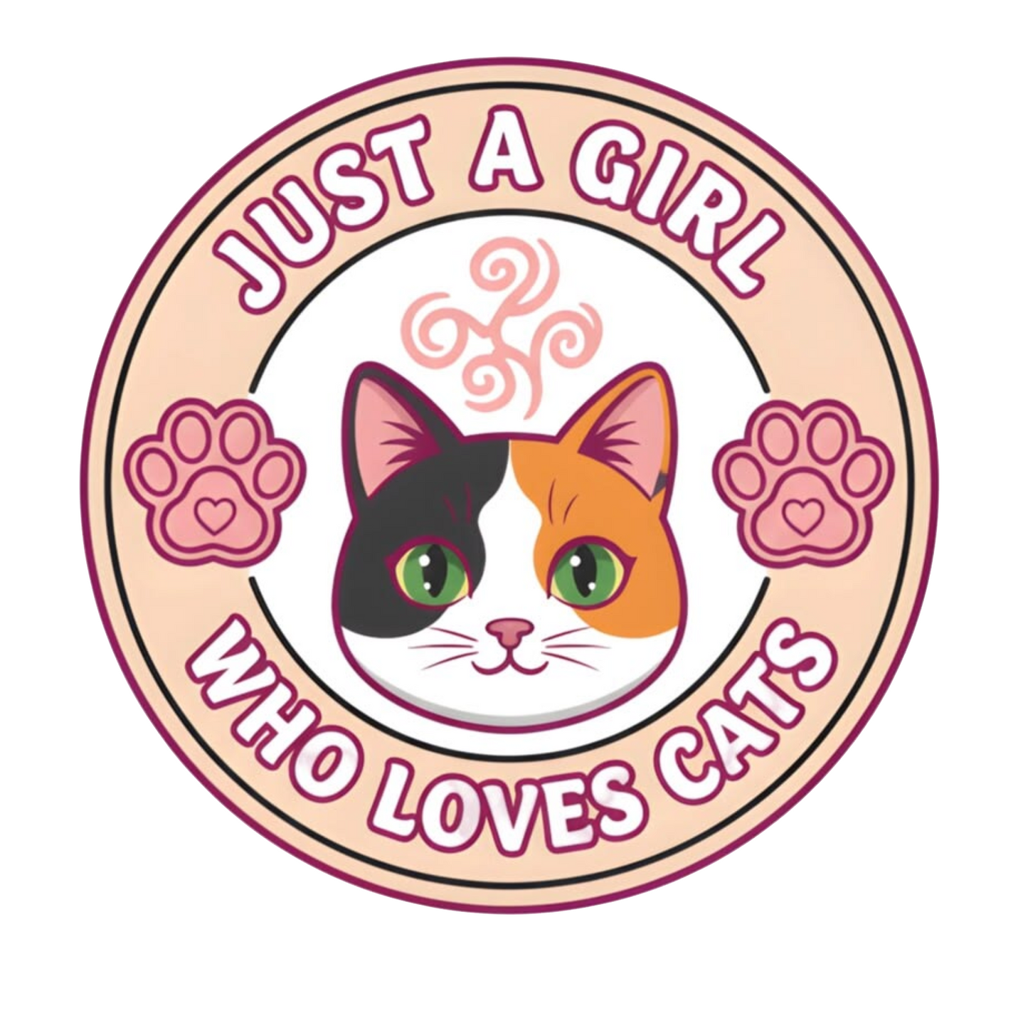 Sticker Just a Girl Who Loves Cats