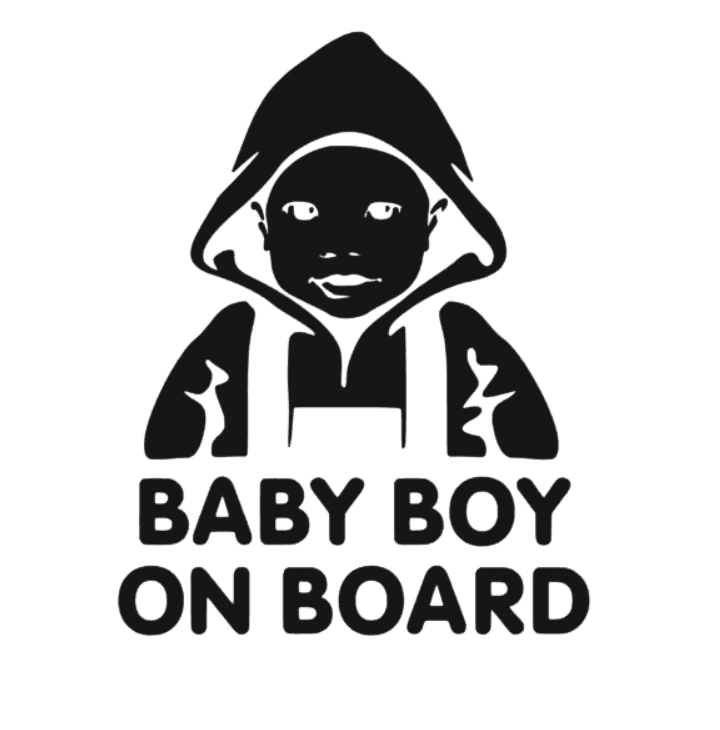 Sticker baby boy on board 4