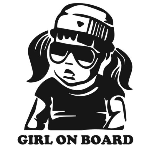 Sticker girl on board