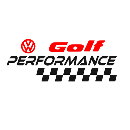 Sticker auto Volkswagen Golf logo performance