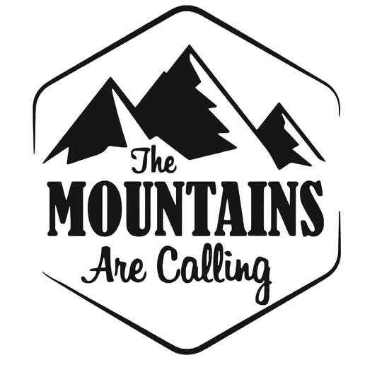 Sticker auto 4x4, rezistent, adventure, the mountain are calling v1
