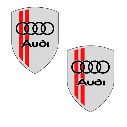Set 2 stickere auto rezistente, pentru Audi