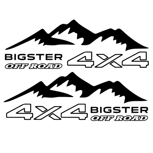Set 2 Stickere auto Off Road, BIGSTER 4x4