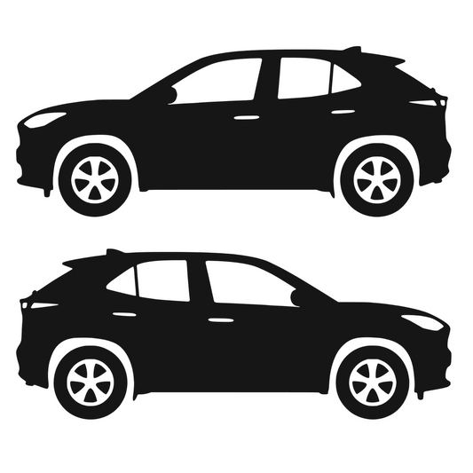 Set 2 stickere rezistente, stanga si dreapta, Toyota Yaris Cross