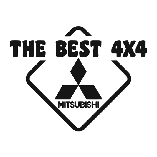 Sticker auto rezistent, Mitsubishi, the best 4x4