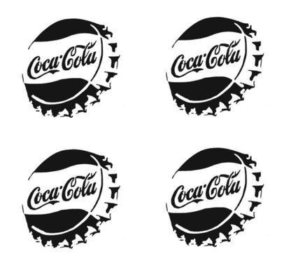 Set 4 stickere dop Coca Cola model 1