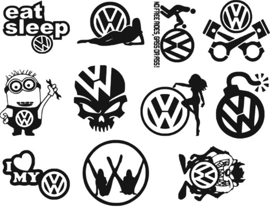 Set 11 Stickere VW - Best Deal