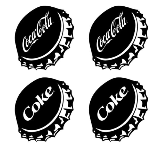 Set 4 stickere dop Coca Cola model 2