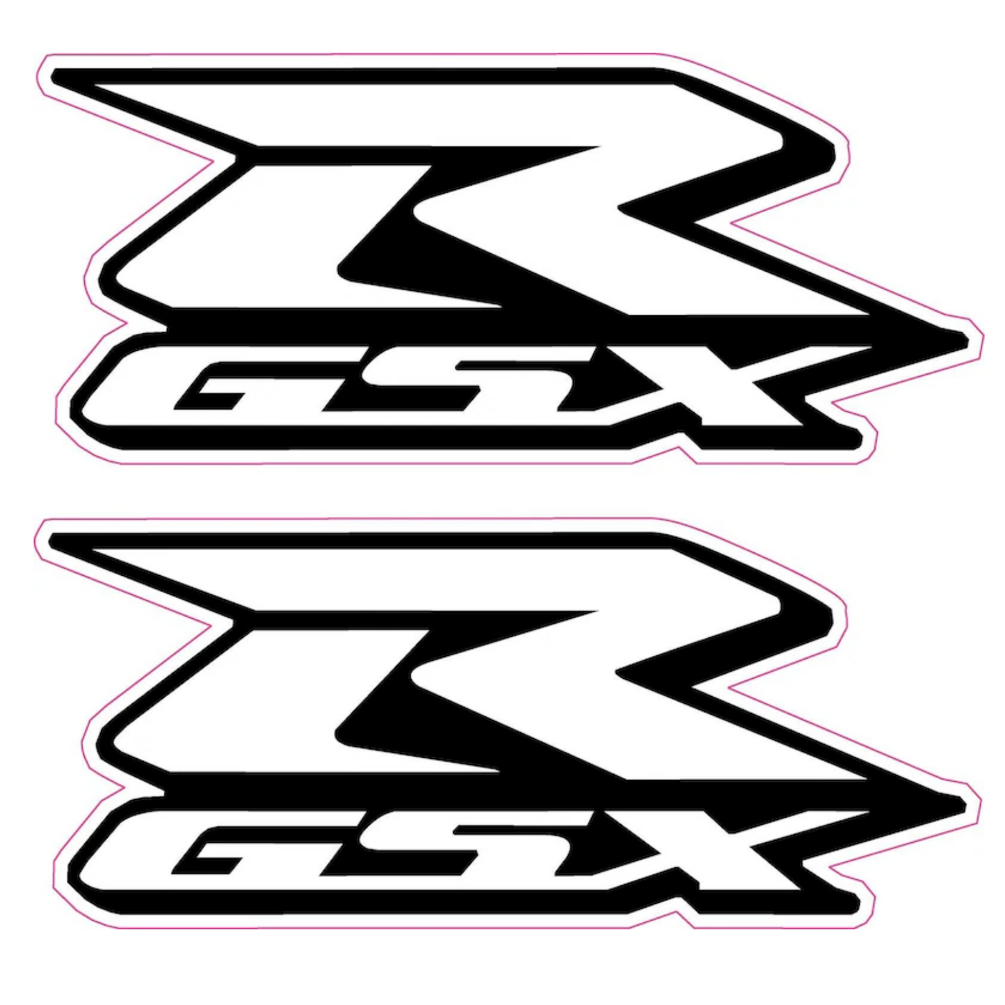 Set 2 stickere color, rezistente, GSX-R