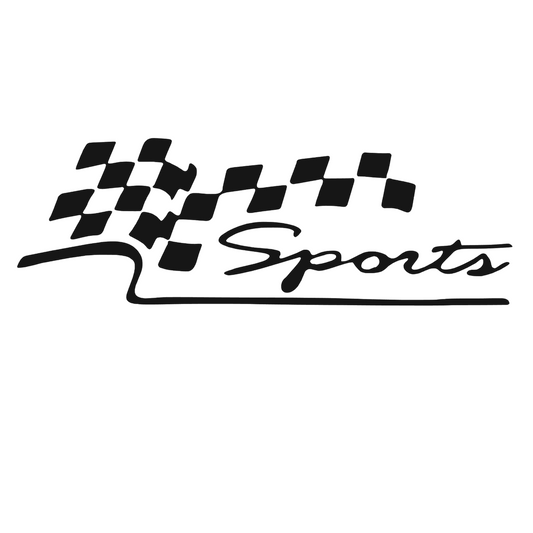 Sticker auto moto decorativ, rezistent, Sports
