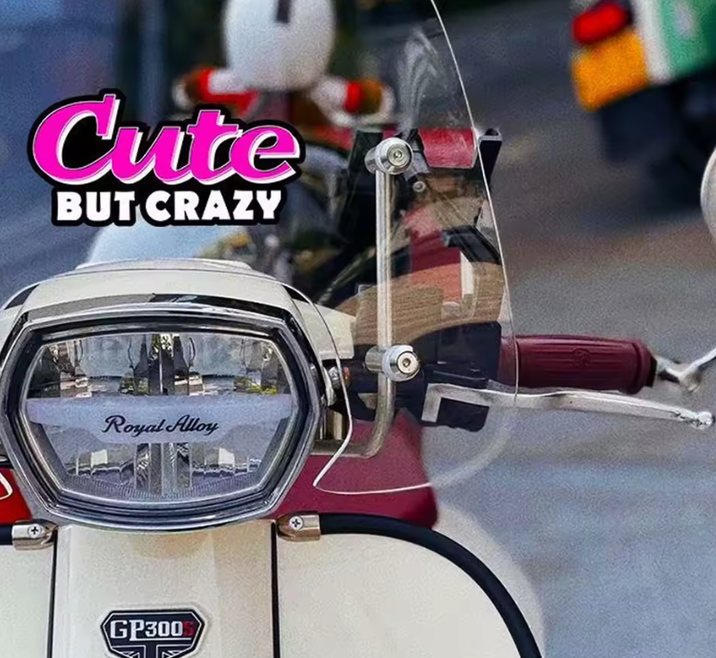 Sticker Cute But Crazy – Roz, Stil Graffiti