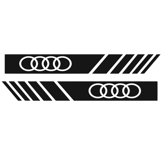 Set 2 stickere pentru Audi A1, A2, A3, A4, A5, A6, A7, A8