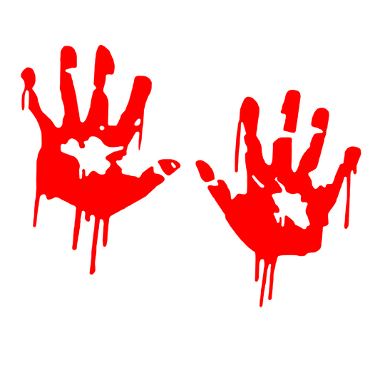 Sticker auto decorativ, rezistent, palme de Zombie