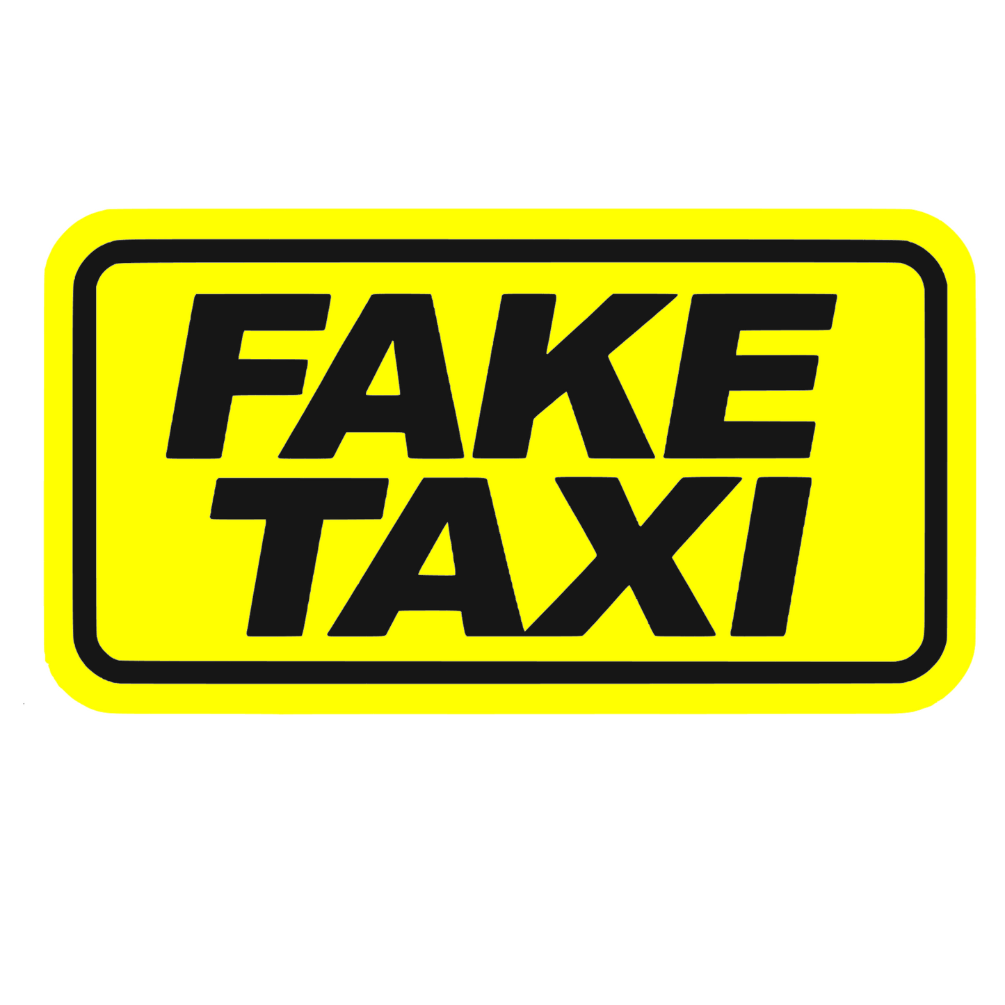 Sticker auto decorativ, rezistent la apa si UV, Fake taxi v1