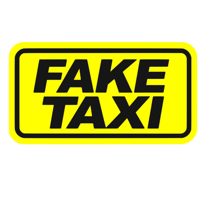 Sticker auto decorativ, rezistent la apa si UV, Fake taxi v1