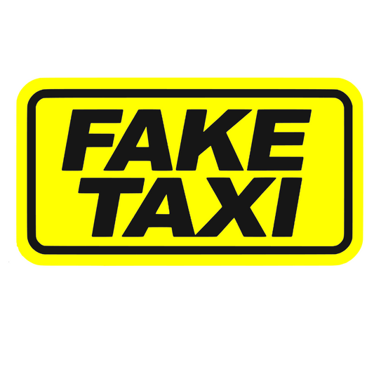 Sticker auto decorativ, rezistent la apa si UV, Fake taxi v1