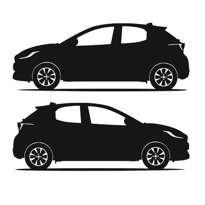 Set 2 stickere rezistente, stanga si dreapta, Toyota Yaris 2022