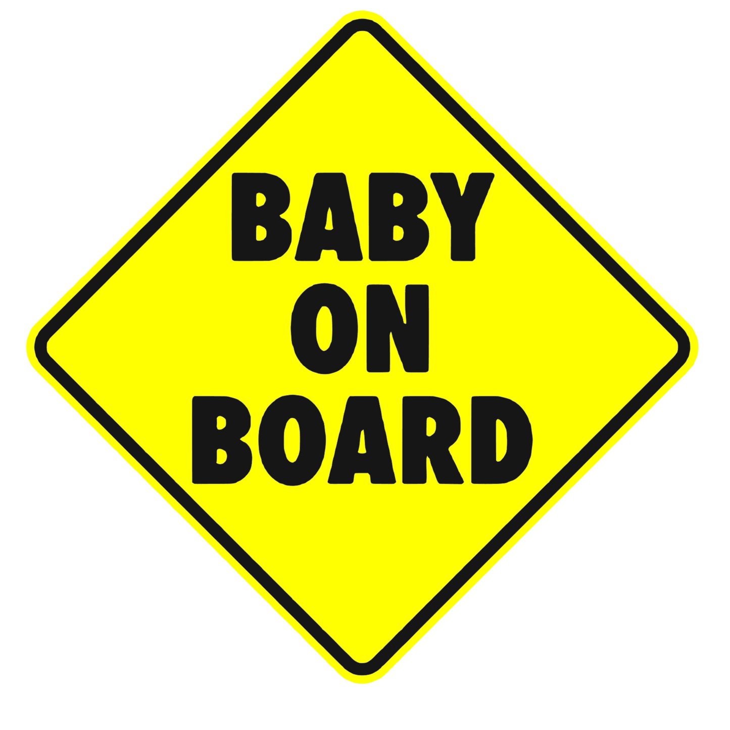 Sticker auto moto decorativ, tuning, rezistent la apa si UV, scris Baby on board