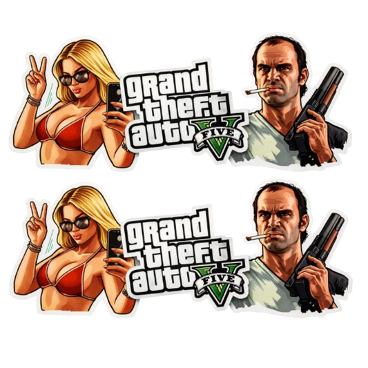 Set 2 stickere auto GTA V