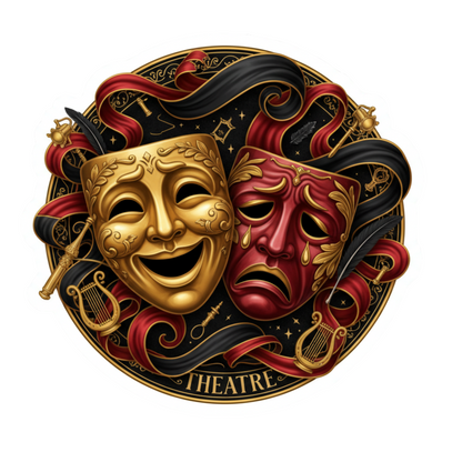 Sticker auto rezistent, masti teatrale, theatre