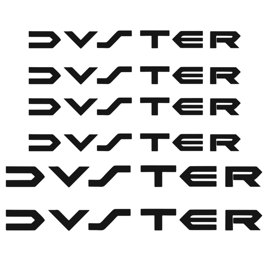 Set 6 stickere pentru manere si capace oglinzi, Duster