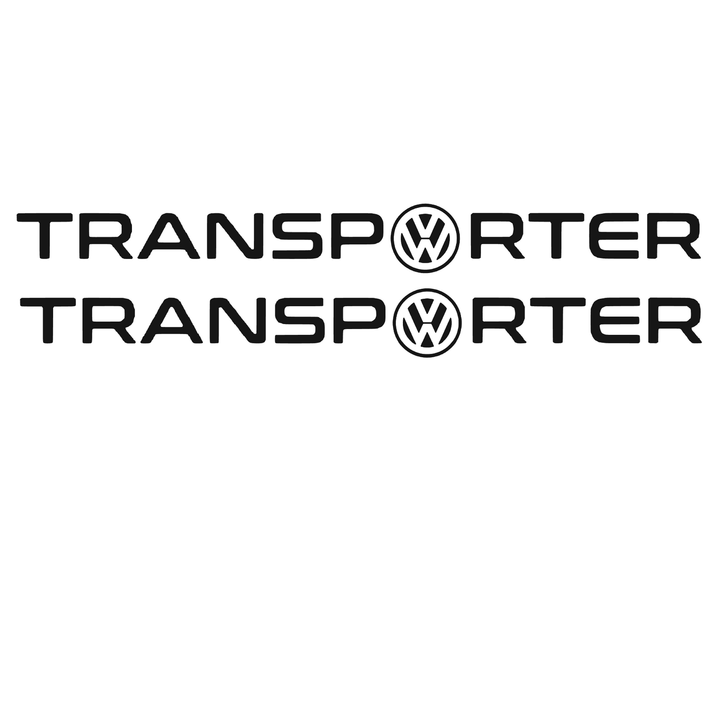 Set 2 stickere auto decorative, Volksvagen Transporter, pentru laterale