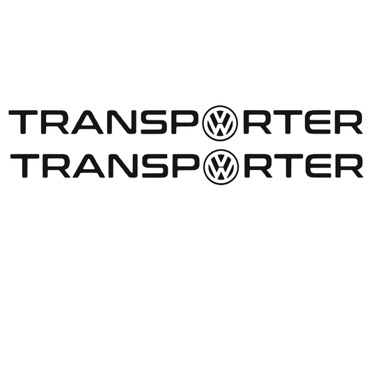 Set 2 stickere auto decorative, Volksvagen Transporter, pentru laterale