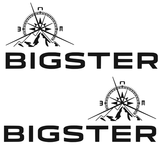 Stickere Laterale Auto Dacia Bigster, busola si scris