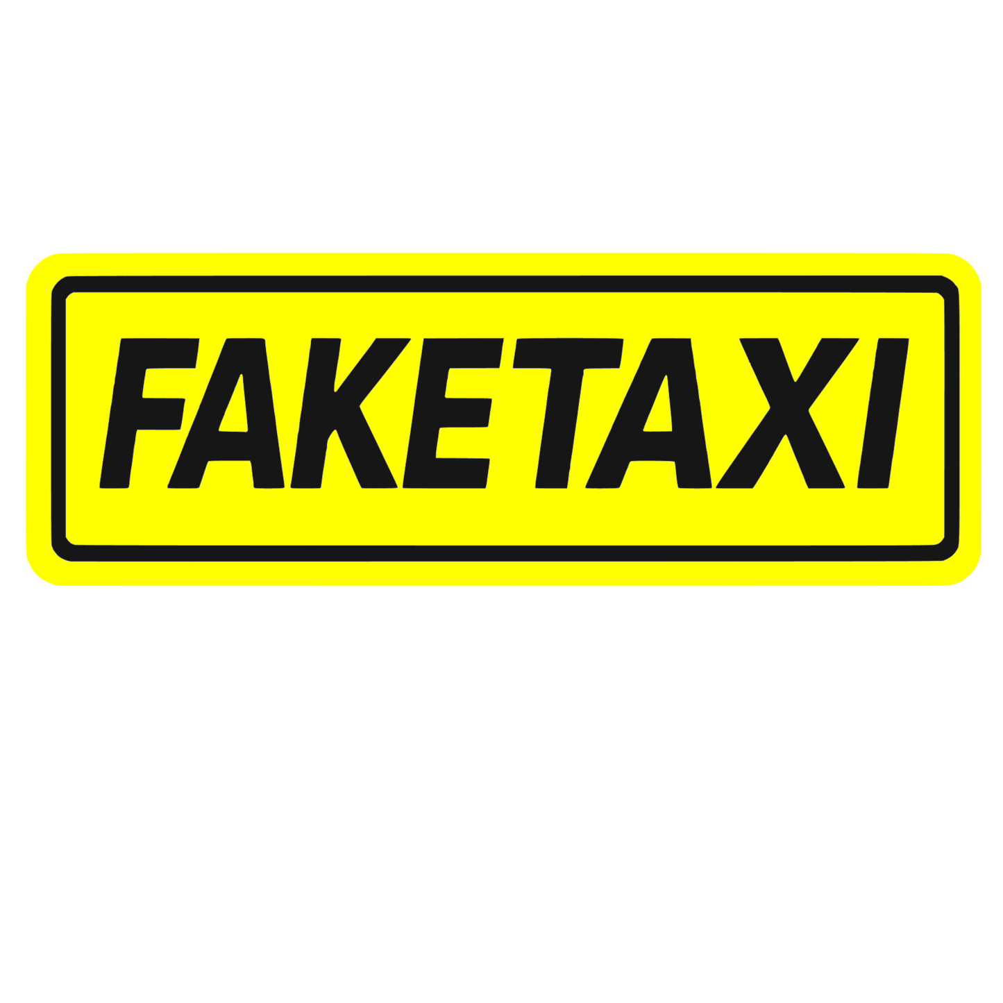 Sticker auto decorativ, rezistent la apa si UV, Fake taxi v2
