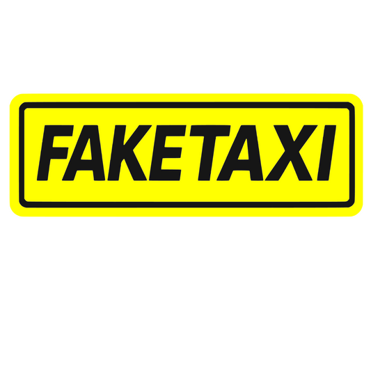 Sticker auto decorativ, rezistent la apa si UV, Fake taxi v2