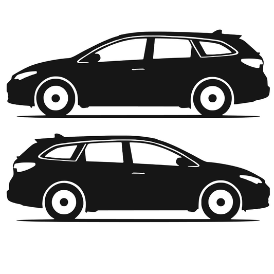 Set 2 stickere rezistente, stanga si dreapta, Toyota Auris Touring