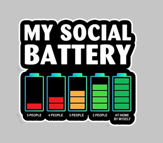 Sticker My Social Battery