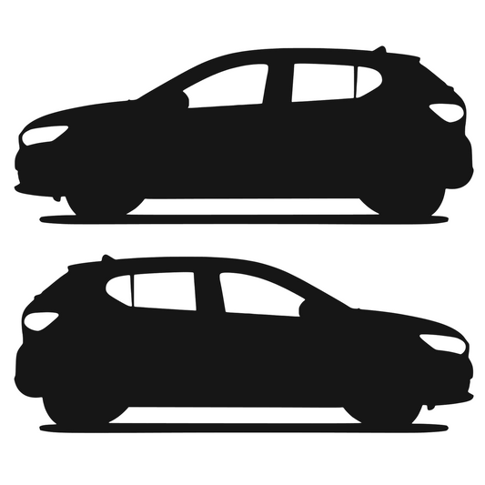 Set 2 stickere rezistente, stanga si dreapta, Dacia Sandero 3 2021+
