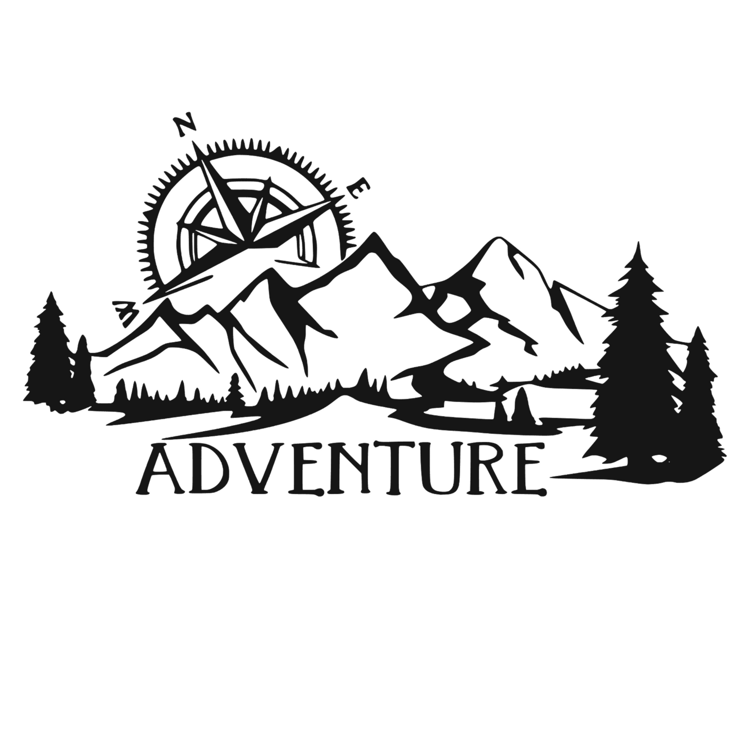 Sticker auto autocolant peisaj Adventure, rezistent