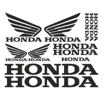 OFERTA LIMITATA Set 12 Stickere Honda - portocaliu