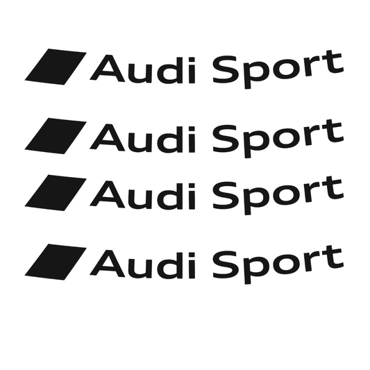 Set 4 stickere auto pentru jante Audi, rezisetnte
