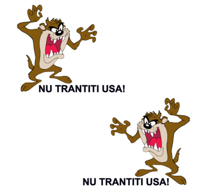 Sticker Taxi/Uber/Bolt, Nu trantiti usa TAZZ