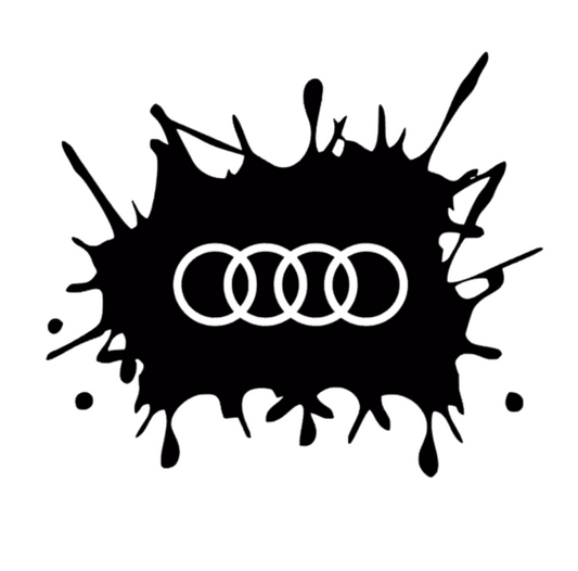 Sticker Pata cu Sigla Audi